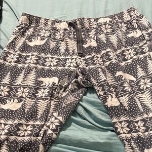 Old Navy Gray Patterned Pajama Bottoms